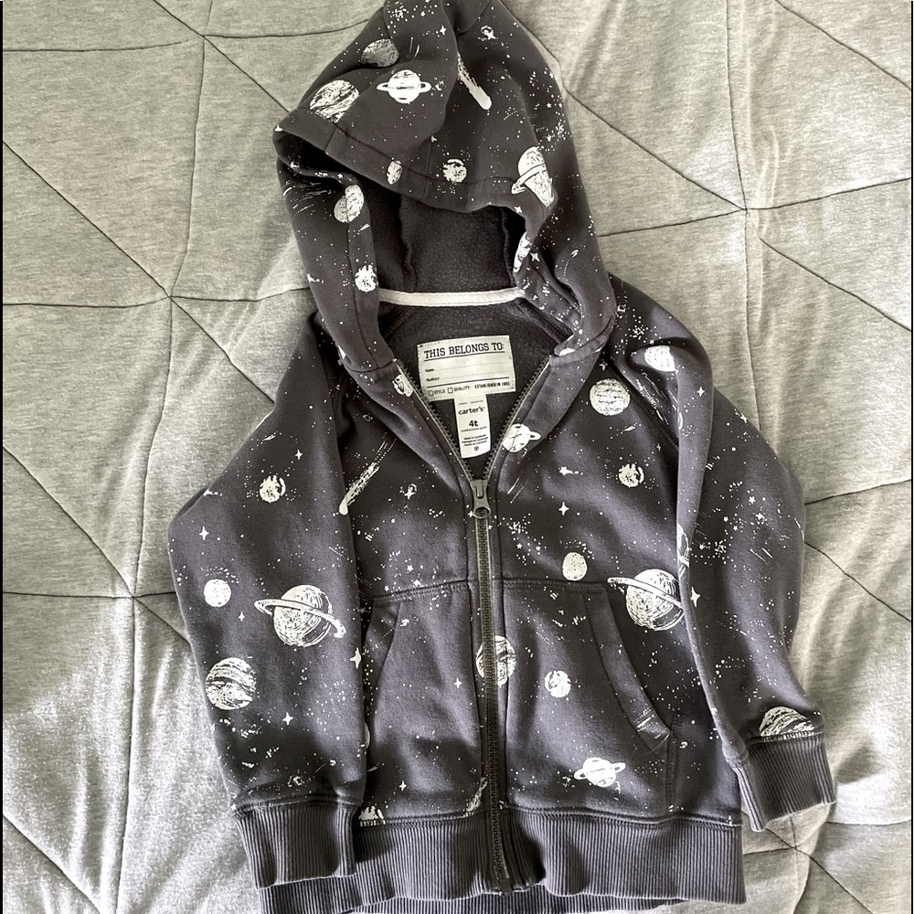 CARTER’s - 4T cotton Space hoodie